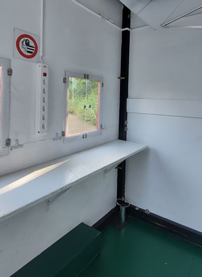 Innenraum des Kassenhauses Innenraum des Kassenhauses